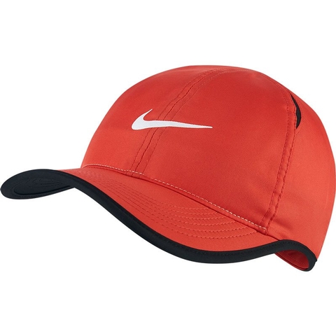 Featherlight Youth Tennis Hat Red/black