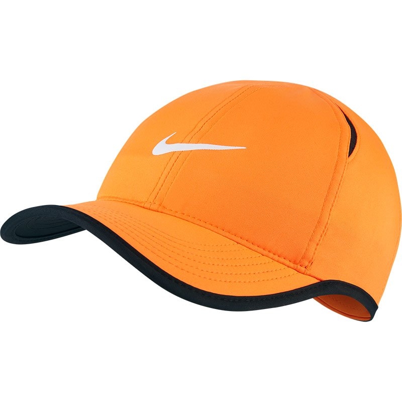 Nike Featherlight Youth Tennis Hat Orange/black