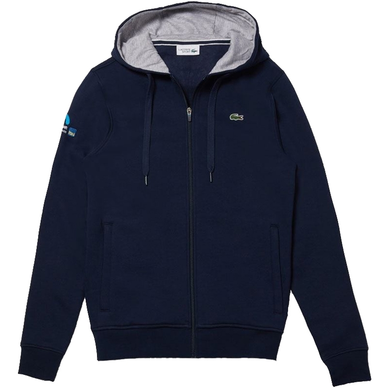 Lacoste Miami Open Fleece Men's Tennis Hoodie Navy