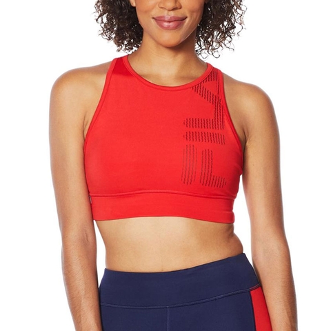 Fila Grete Neck High Women's Bra Red