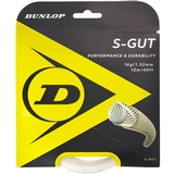  Dunlop Synthetic Gut 16 Tennis String Set - White
