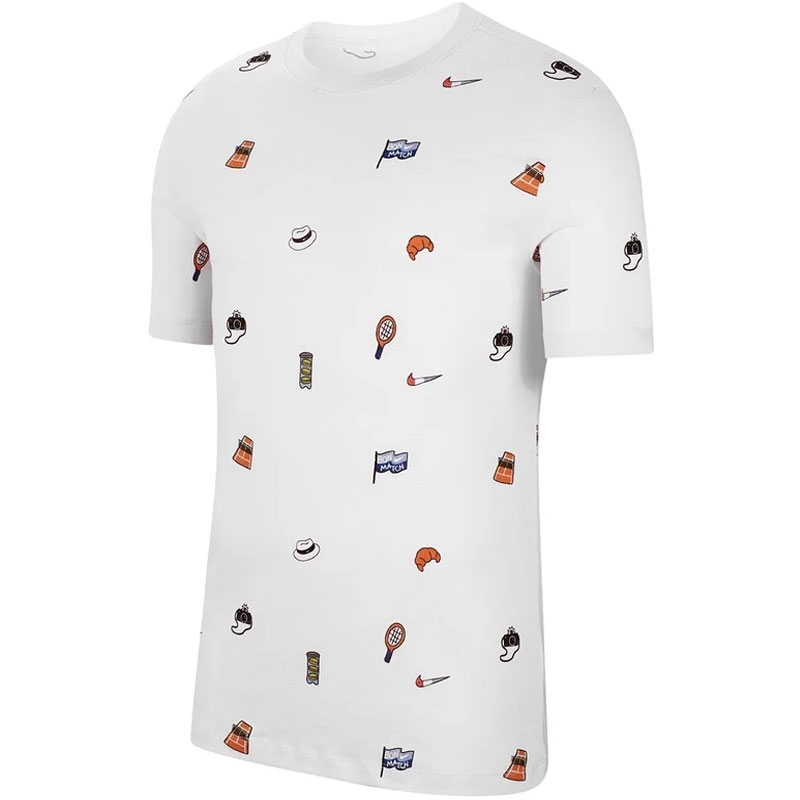 Nike Court Roland Garros Men's Tennis Tee White