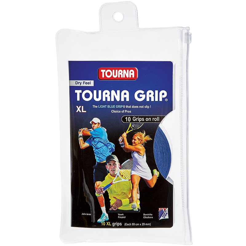 Tourna Grip XL Overgrip 10 Pack Blue
