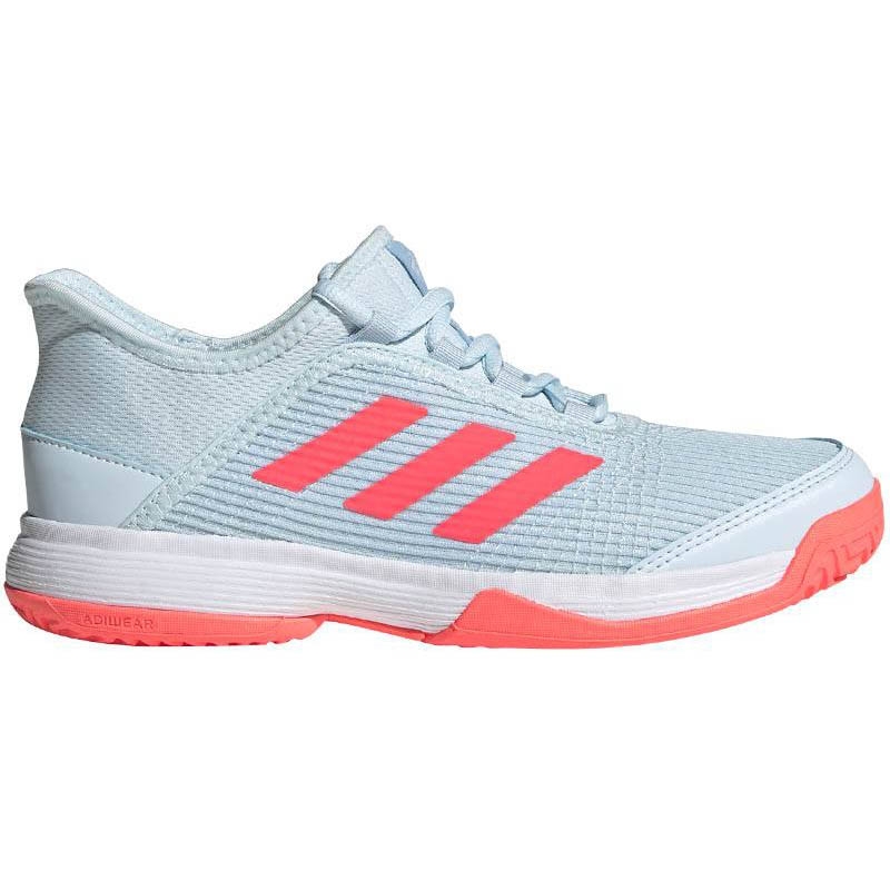 Adidas Adizero Club K Junior Tennis Shoe Sky/pink