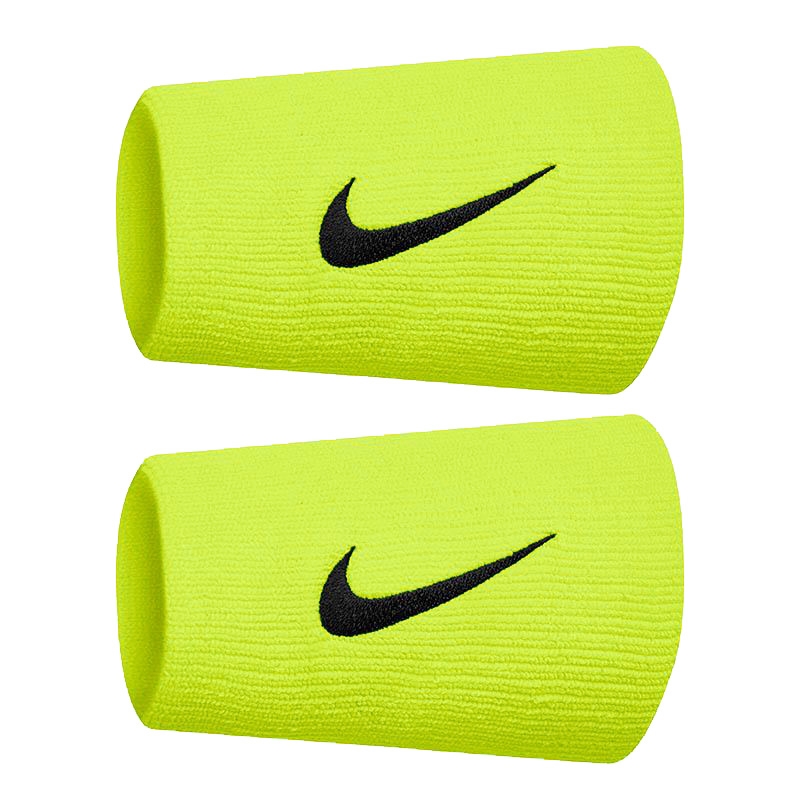 Nike Premier Tennis Doublewide Wristband Volt/black