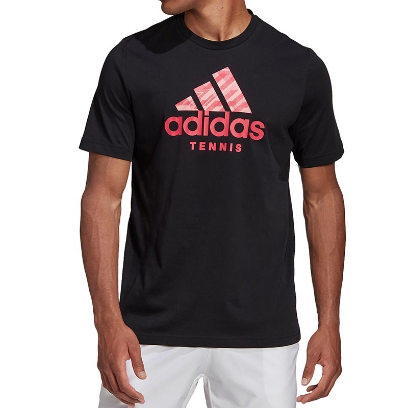 Adidas Graphic Men's Tennis Tee Black