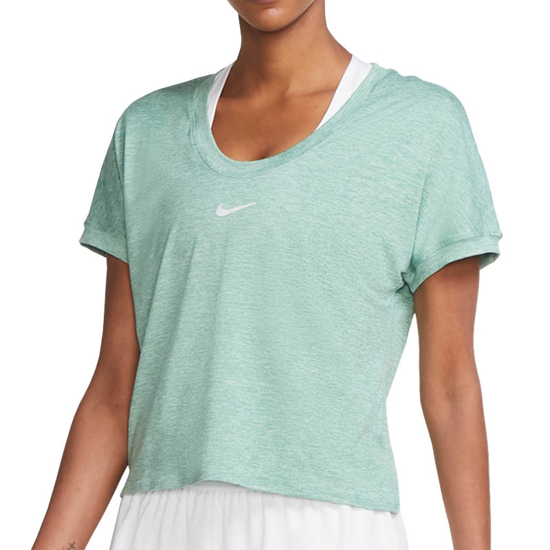 Nike Court Dry Elevated Women's Tennis Top Jade/white