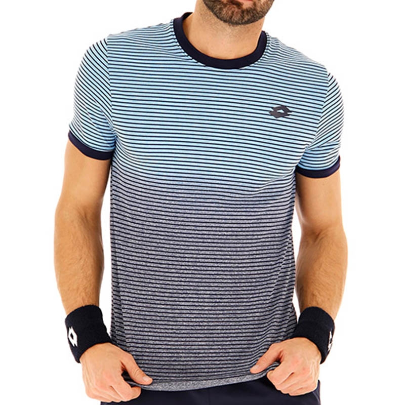Lotto Top Ten II Men's Tennis Tee Blue
