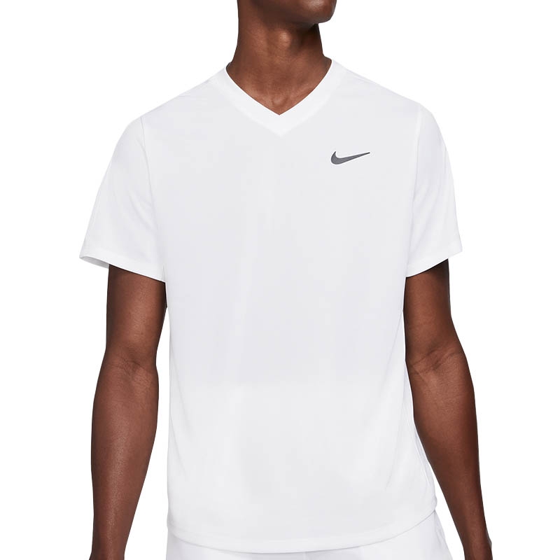 Planta cortar libro de bolsillo Nike Court Dry Victory Men's Tennis Crew White/black