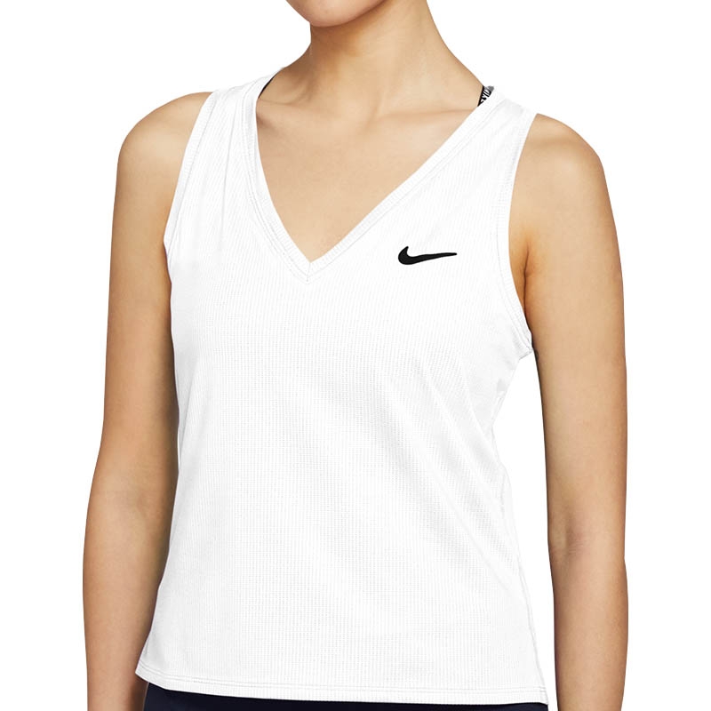 Nike Women's Court Victory Tennis Tank Plus size, White, Size 2x