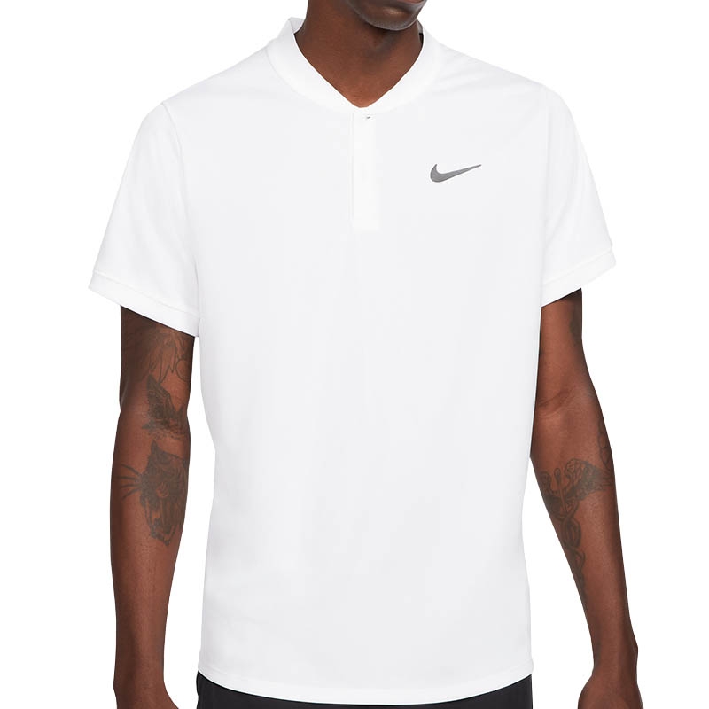 krijgen Keel compact Nike Court Dry Blade Men's Tennis Polo White/black