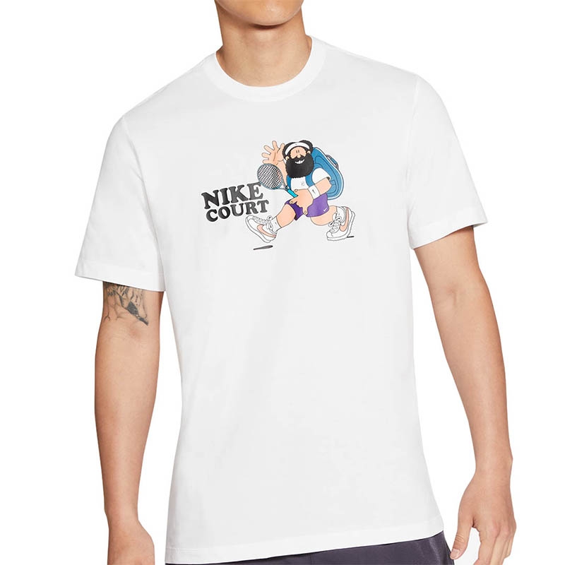 Nike Slam Men's Tennis Tee White