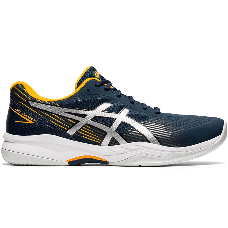 Asics Gel Game 8 Men's Tennis Shoe Blue/silver