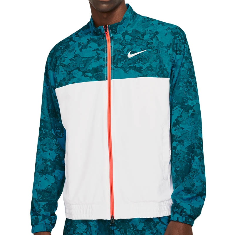 Nike Court Men's Tennis Jacket Greenabyss/white