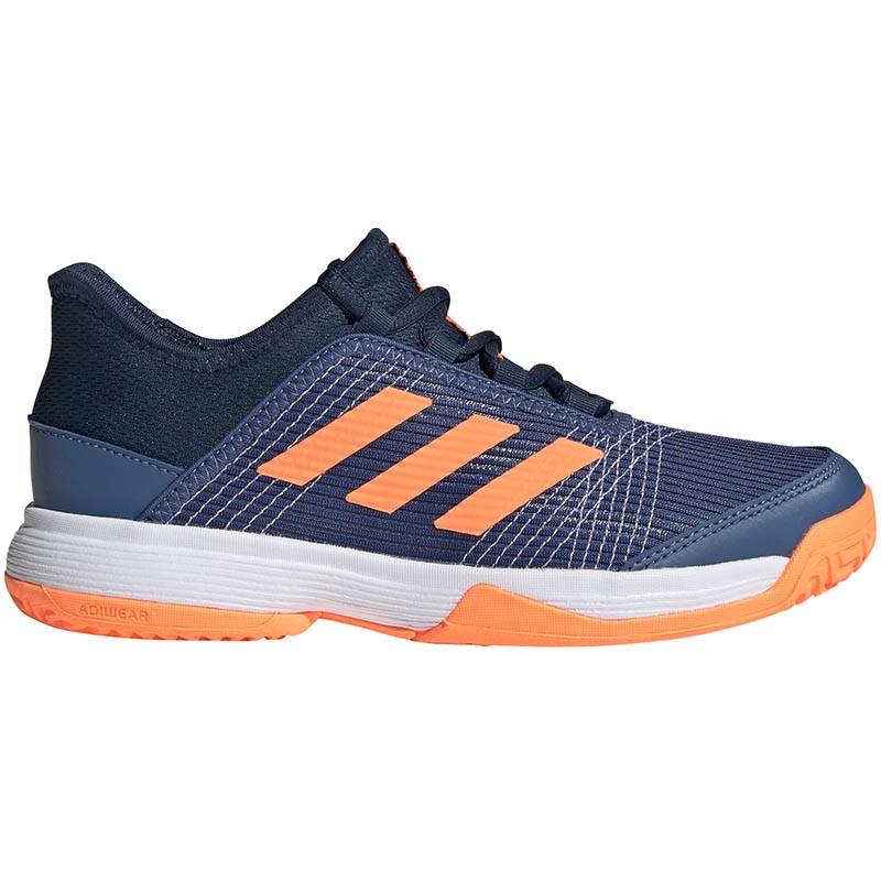 Adidas Adizero Club Junior Tennis Shoe Blue/orange