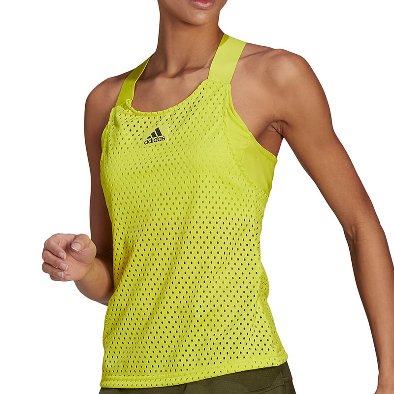 Adidas Y Women's Tennis Tank Yellow/navy