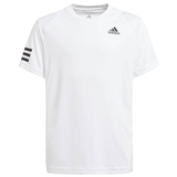  Adidas Club 3 Stripes Boys ' Tennis Tee