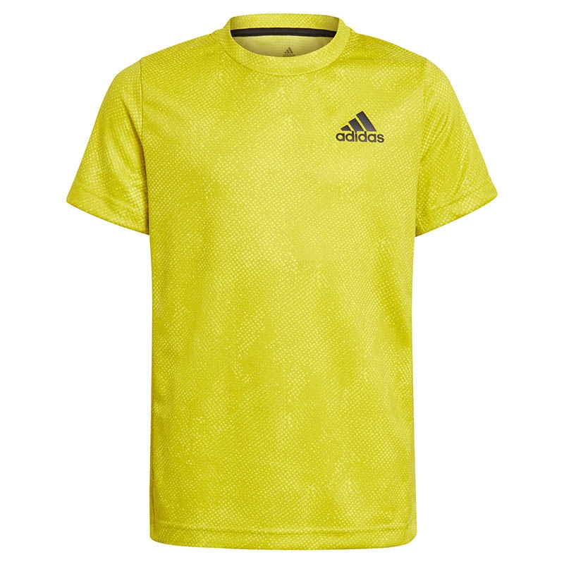 Adidas Oz Boys' Tennis Tee Yellow/navy