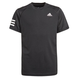  Adidas Club 3 Stripes Boys ' Tennis Tee