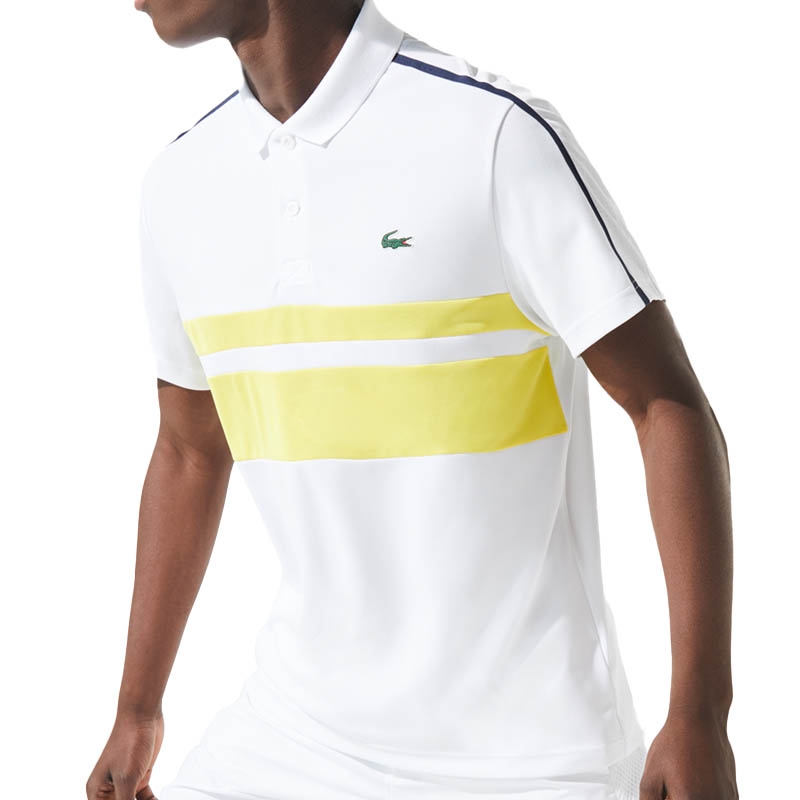 Lacoste Chemise Tennis Polo White/yellow