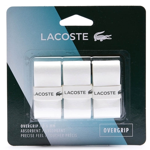 Lacoste Overgrip White 3 Pack