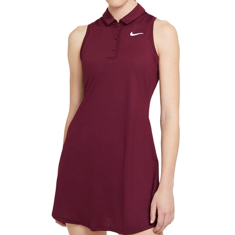 suma Año Nuevo Lunar Unir Nike Court Victory Polo Women's Tennis Dress Beetroot/white