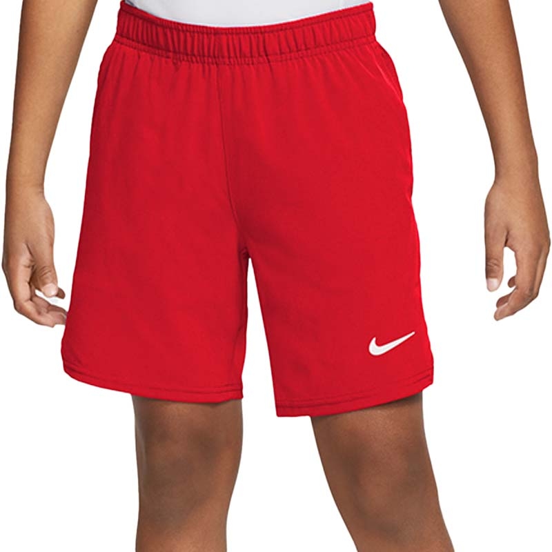 Elástico Perfecto Alboroto Nike Court Flex Ace Boy's Tennis Short Red/white