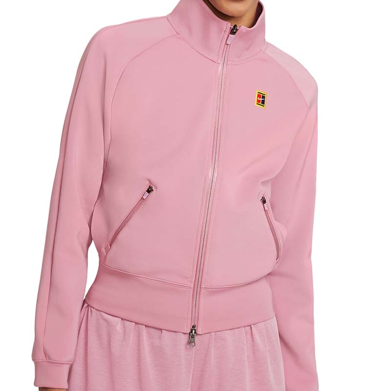 Nike Court Heritage Full Zip Women's Tennis Jacket Elementalpink/white