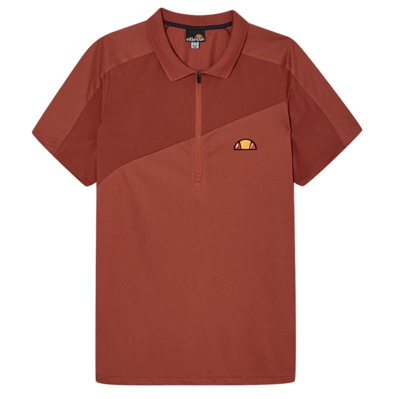 Ellesse Sicoli Men's Tennis Polo Darkred