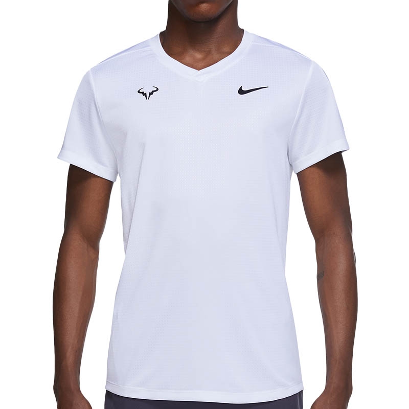 Nike Rafa Challenger Men's Tennis Top White/black Nike Rafa Challenger Men's Tennis Top White/black