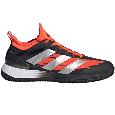 Adizero Ubersonic 4 Clay Men's Tennis Shoe Black/silver/red