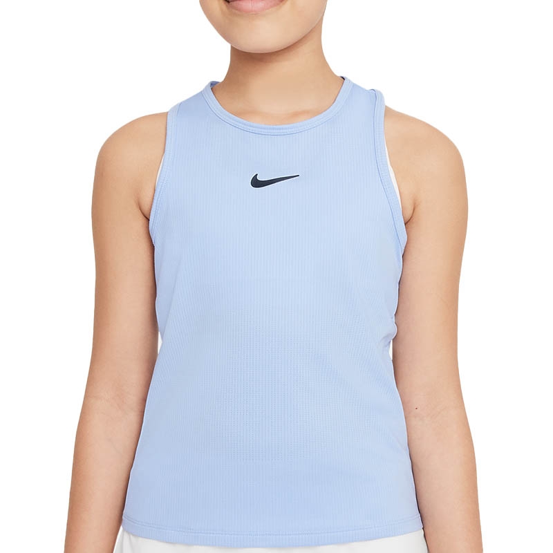 Nike Court Dri-Fit Victory Girls' Tennis Tank Aluminum/black