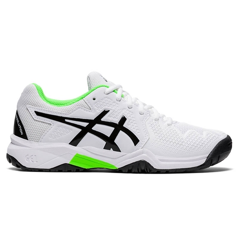 Asics Gel Resolution 8 GS Junior Shoe White/green