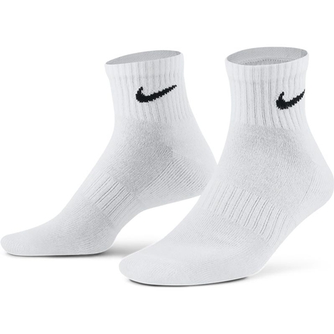 oferta lavanda Equipo de juegos Nike 3 Pack Quarter Tennis Socks White/black