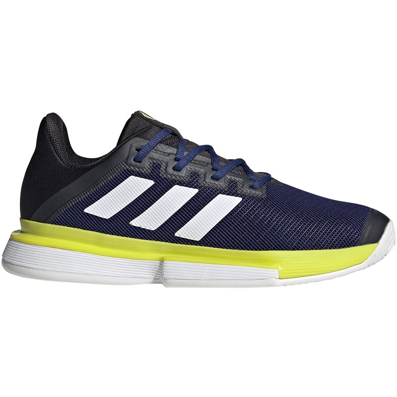 Adidas SoleMatch Bounce Men's Tennis Shoe Blue/yellow