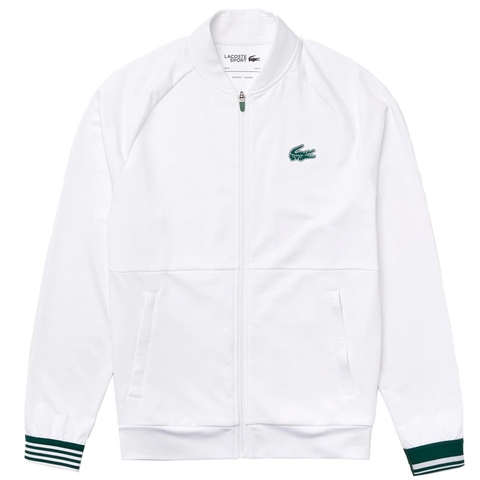Colorblock Men's Tennis Jacket White/green