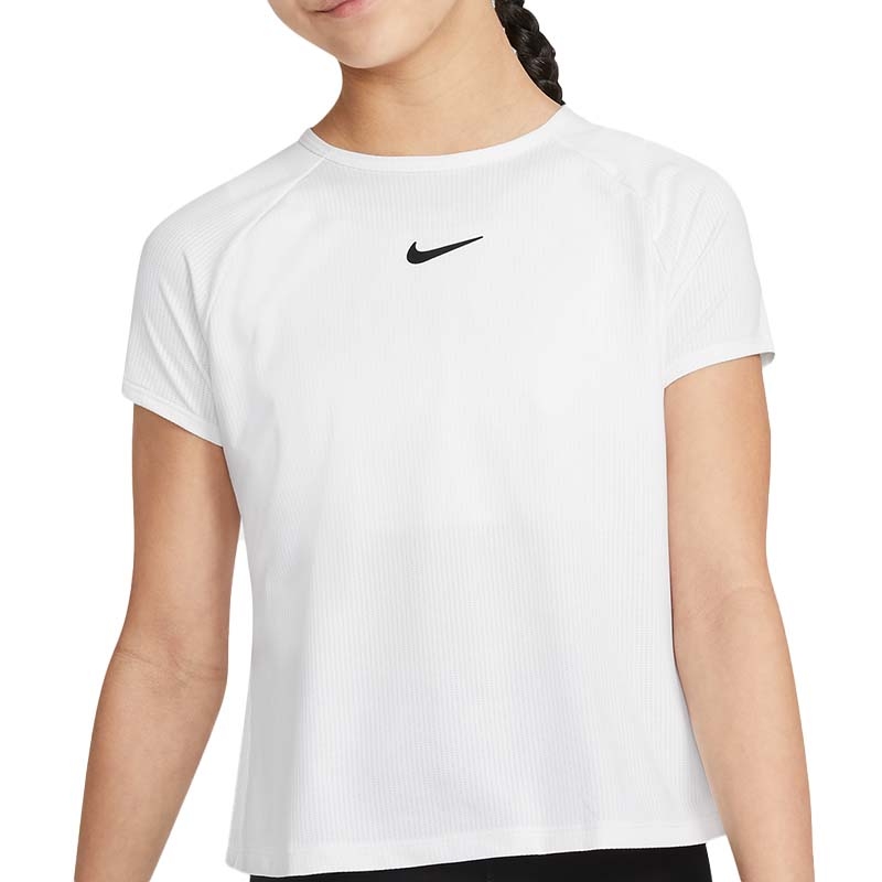 Nike Dri-Fit Victory Girls' Tennis Top White/black