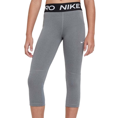 Nike Pro Girls' Capri Carbonheather