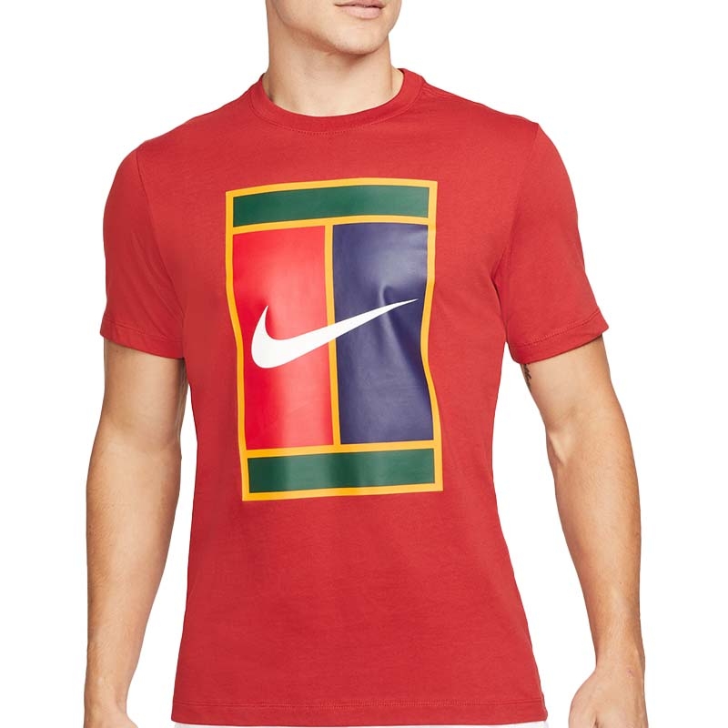 Nike Heritage Men's Tennis Tee Cinnabar