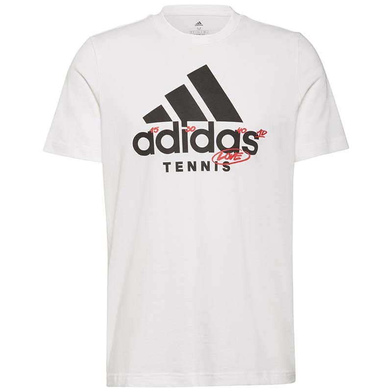 Graphic Men's Tennis Tee White