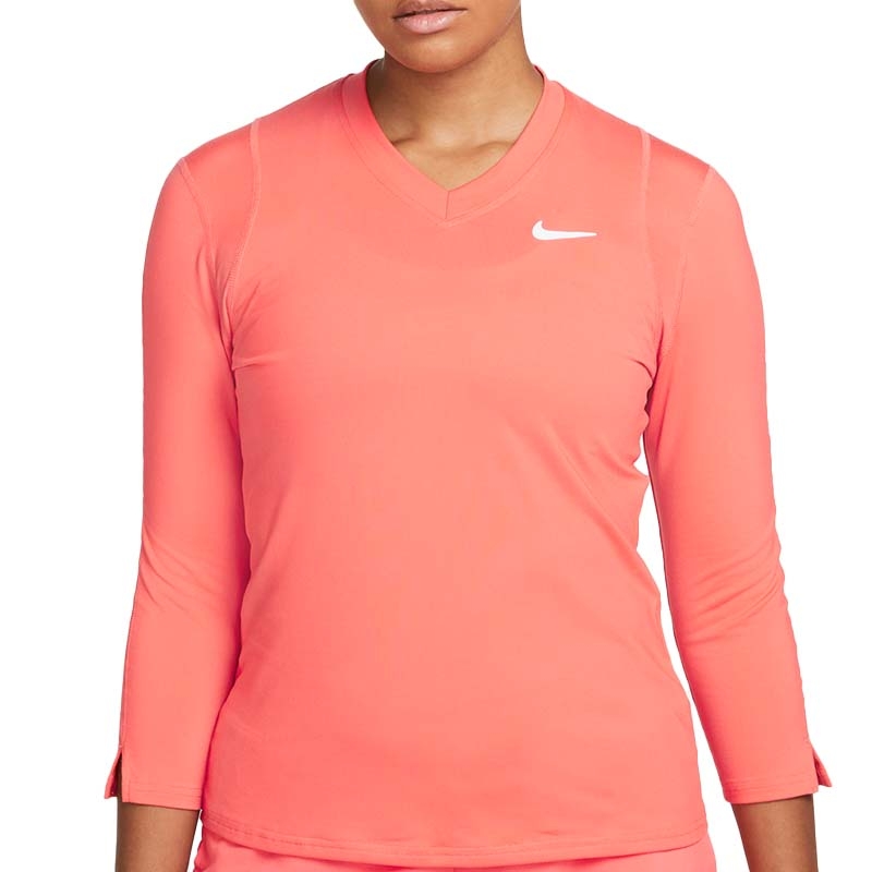 Nike Court Victory 3/4 Women's Tennis Top Ember/white