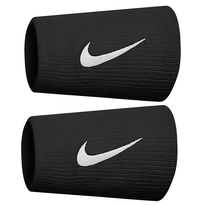 Nike Premier Tennis Doublewide Wristband Black/metallic