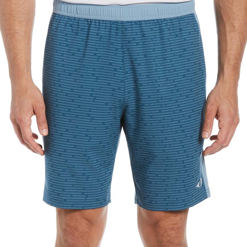 Grand Slam Pieced Printed Men's Tennis Short Blue