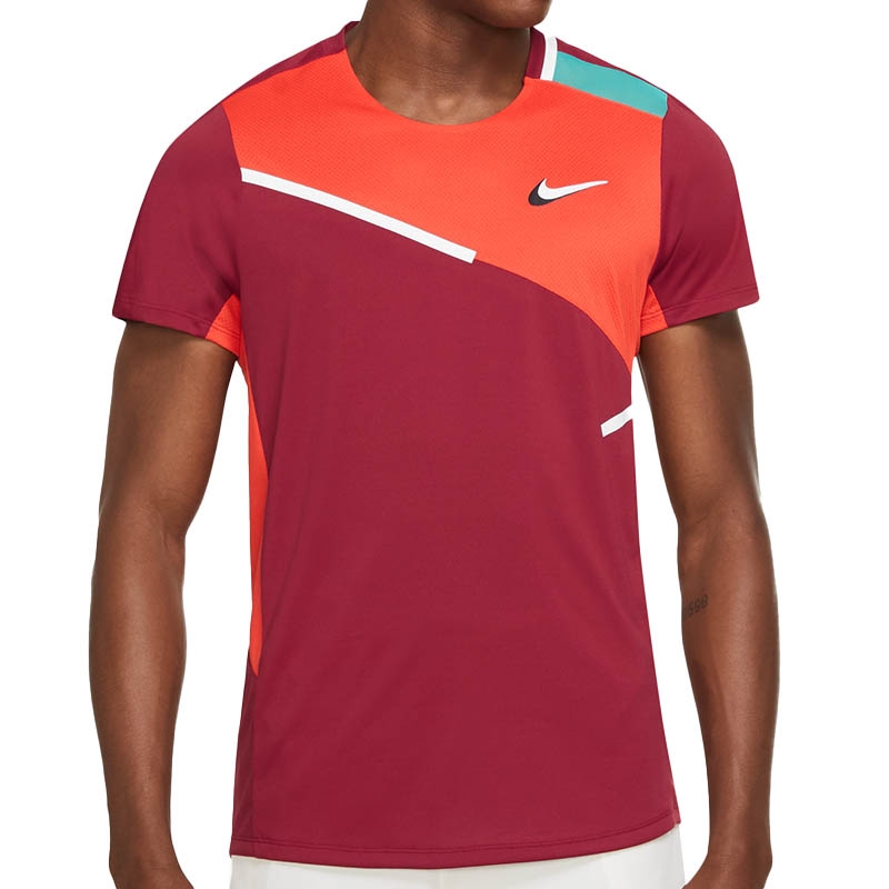 esposa Incomparable Desventaja Nike Court Dry Slam Men's Tennis Top Pomegranate/red