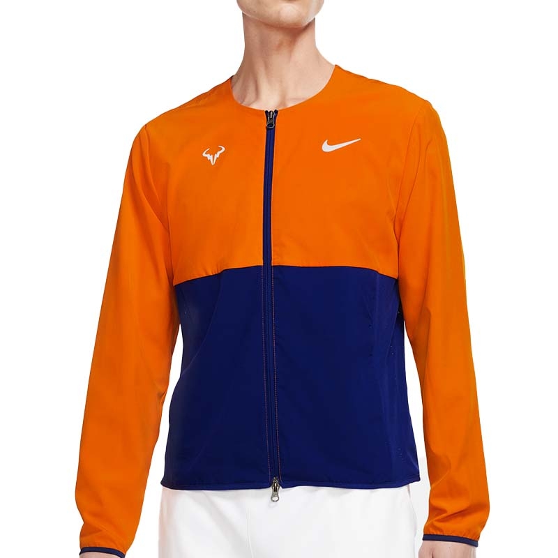 Rafa Men's Tennis Jacket Orange/royalblue