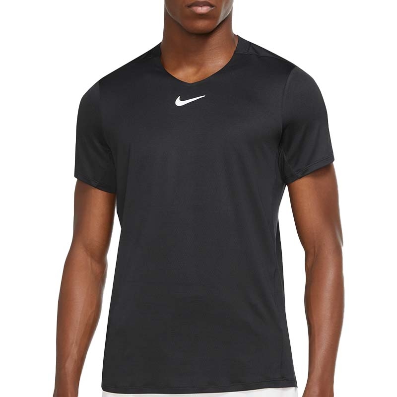 announcer konvertering deltage Nike Court Advantage Men's Tennis Top Black/white