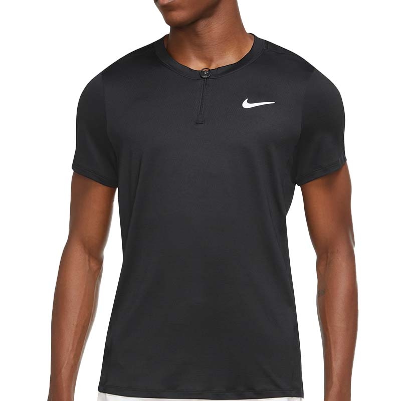 Nike Court Advantage Men's Tennis Polo Black/white