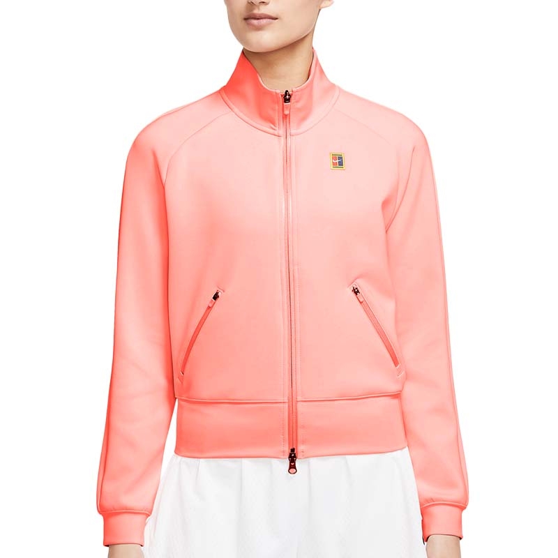 Nike Court Heritage Full Zip Women's Tennis Jacket Coral