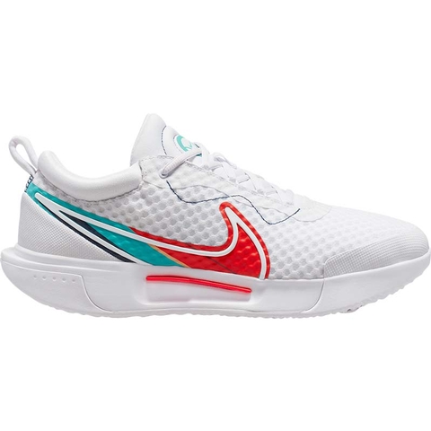 Nike Court Zoom Tennis Men's Shoe White/teal/red