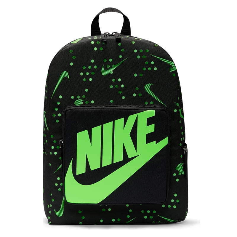 espiritual Aumentar Pila de Nike Classic Graphic Kids Backpack Black/green